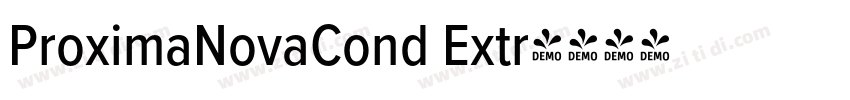 ProximaNovaCond Extr字体转换